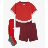 Camiseta Suiza Primera Equipación Replica Eurocopa 2024 para niños mangas cortas (+ Pantalones cortos)